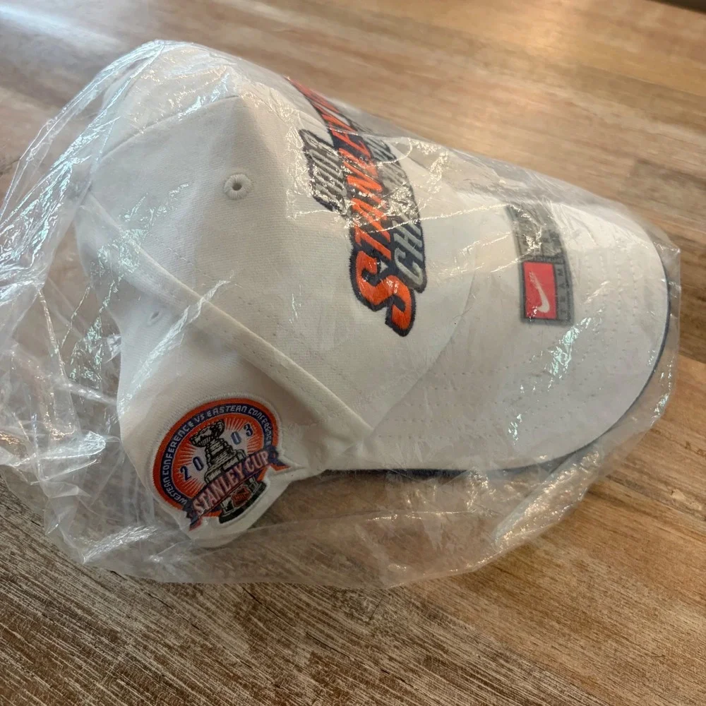 Nike New Jersey Devils 2003 Stanley Cup Champions Hat White Locker Room Cap NHL